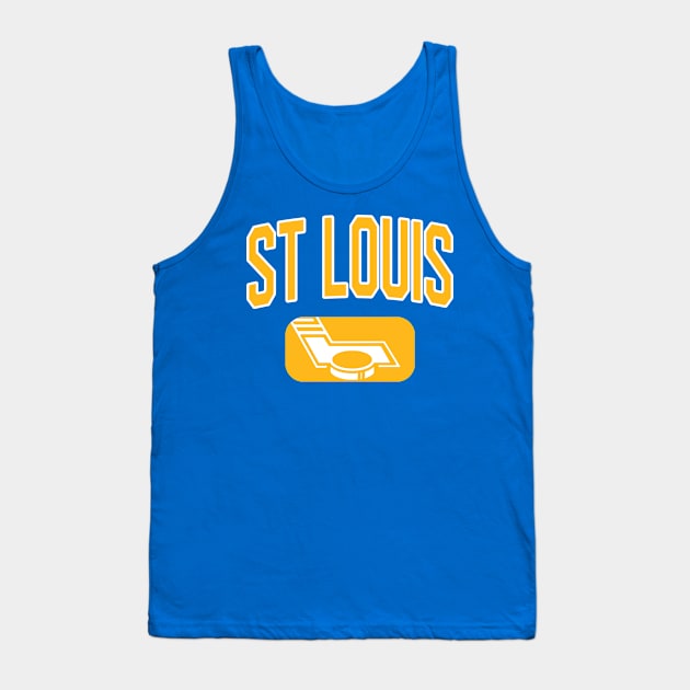 St. Louis Hockey (Blue) Tank Top by Locker Room Originals